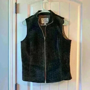 David Brooks velvet brown vest